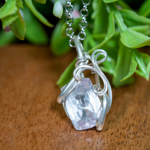 Facetted Rose Quartz Wrap