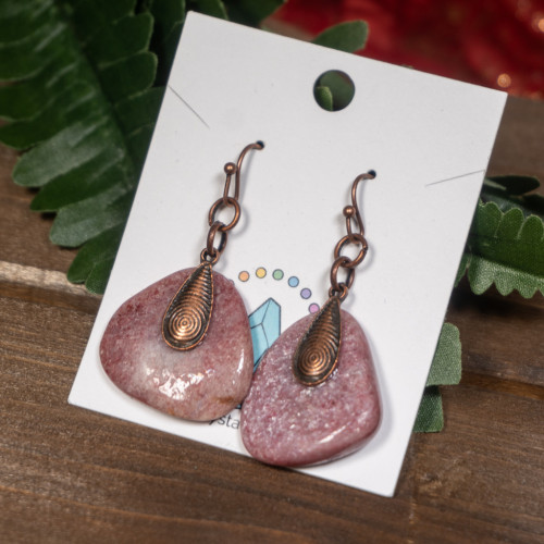 Tumbled Thulite Earrings