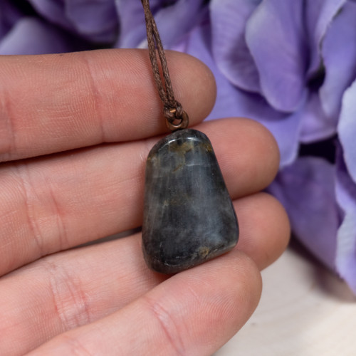 Raw Heulandite Necklace #1