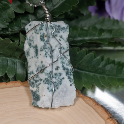 Raw Tree Agate Necklace