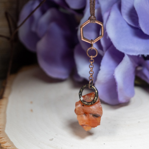 Raw Carnelian Necklace #3