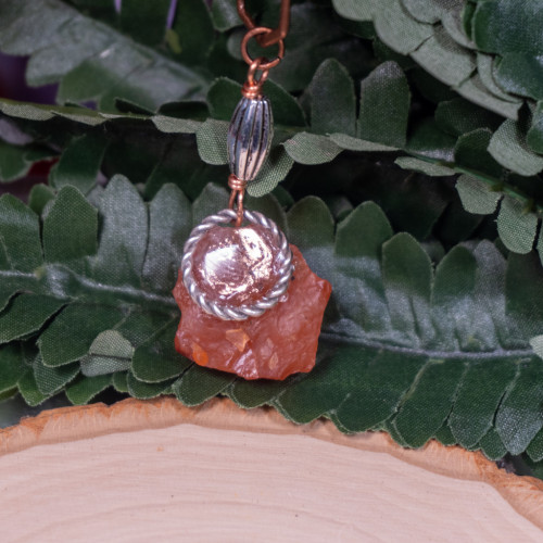 Raw Carnelian Necklace #2
