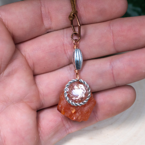 Raw Carnelian Necklace #2