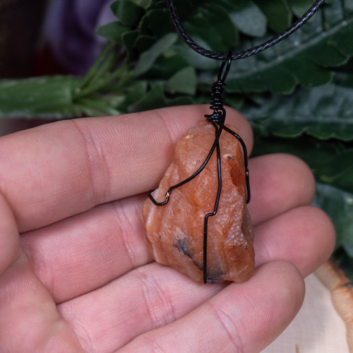 Raw Carnelian Necklace #1