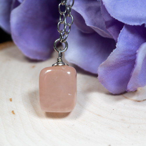 Tumbled Rose Quartz Necklace