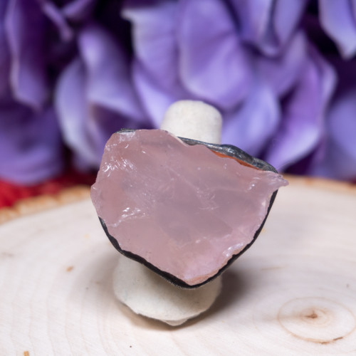 Raw Rose Quartz Ring #1