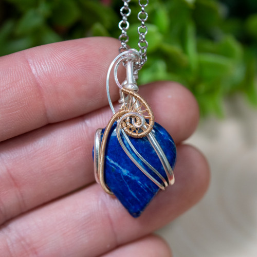 Lapis Lazuli Wire Wrap #1