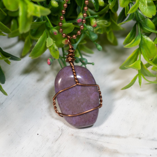 Purple Jade Necklace #1