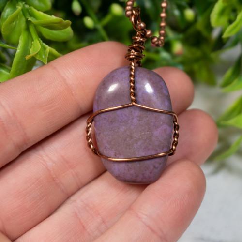 Purple Jade Necklace #1