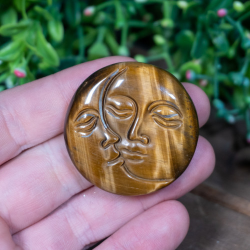 Tiger Eye Moon Face