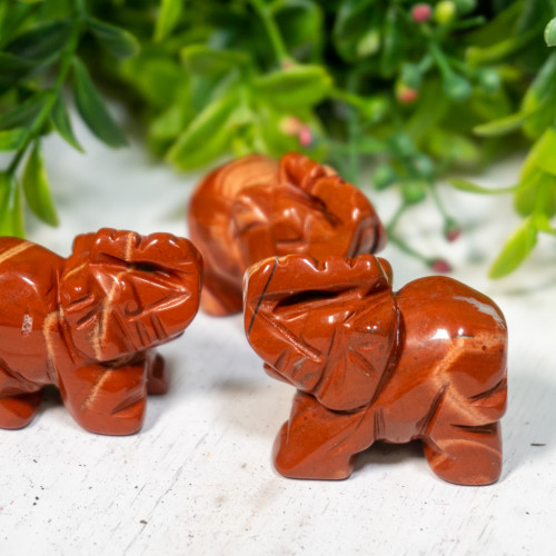 Red Jasper Elephant - The Crystal Council