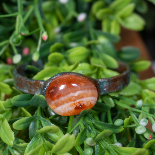 Tumbled Carnelian Cuff Bracelet