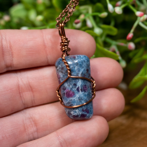 Ruby in Kyanite Necklace #3