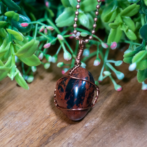 Mahogany Obsidian Necklace #2