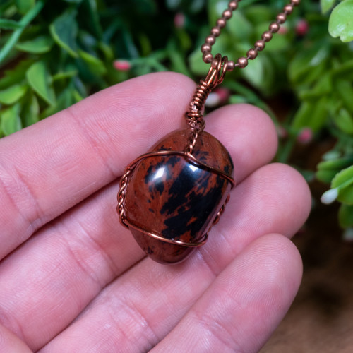 Mahogany Obsidian Necklace #2