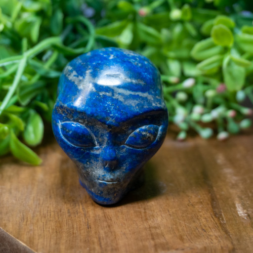 Lapis Lazuli Alien Head