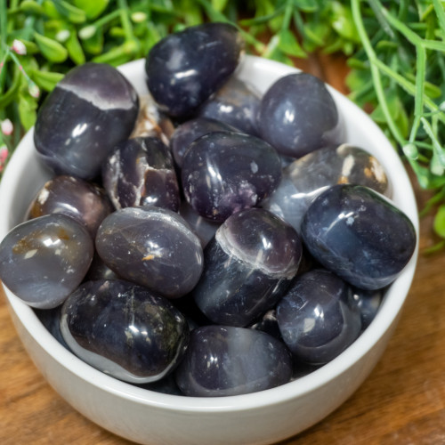 Indonesian Purple Chalcedony Tumbled