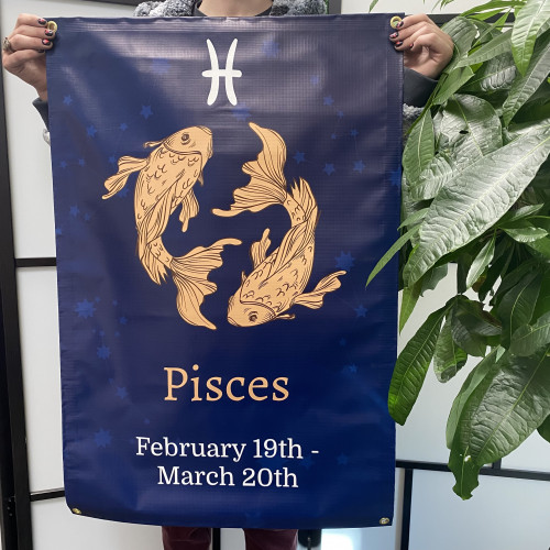 Pisces Vinyl Banner