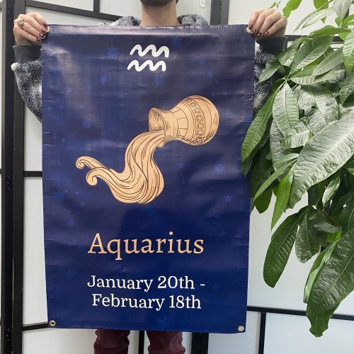 Aquarius Vinyl Banner