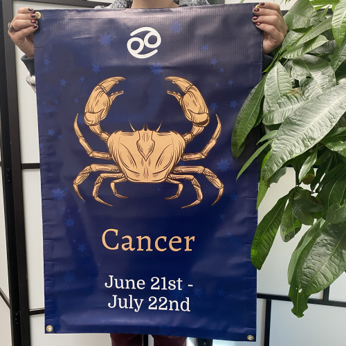 Cancer Vinyl Banner