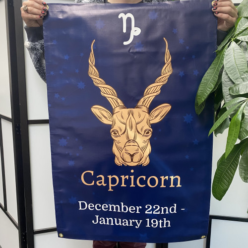 Capricorn Vinyl Banner