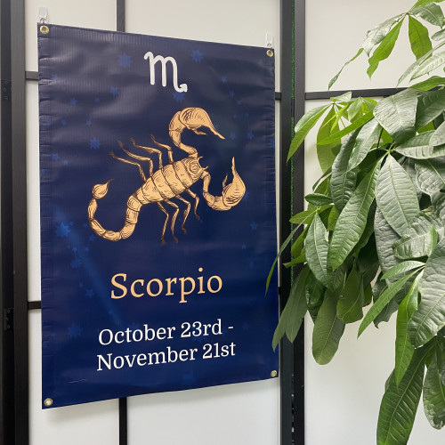 Scorpio Vinyl Banner