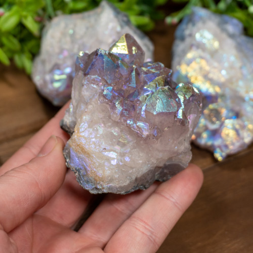 Medium Aura Amethyst Cluster