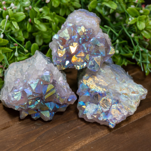 Medium Aura Amethyst Cluster