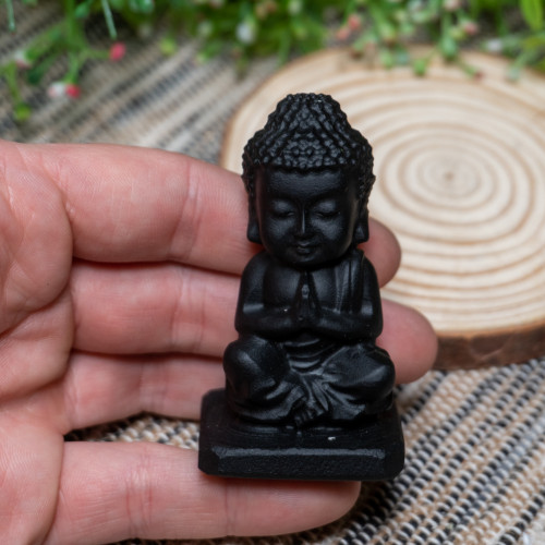 Obsidian Meditating Buddha