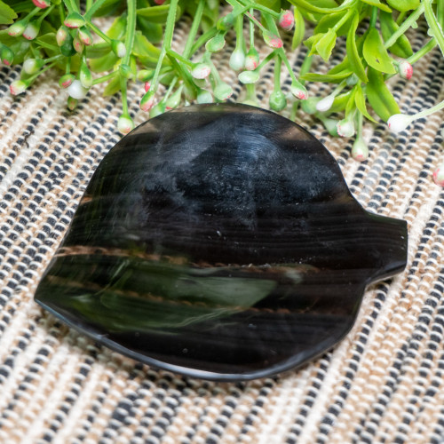 Midnight Lace Obsidian Leaf #5