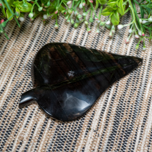 Midnight Lace Obsidian Leaf #2