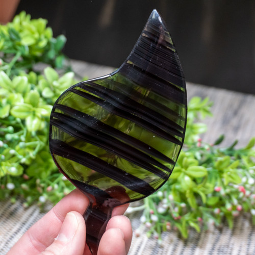 Midnight Lace Obsidian Leaf #1