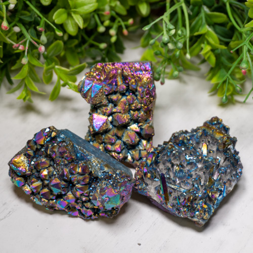 Medium Raw Titanium Quartz