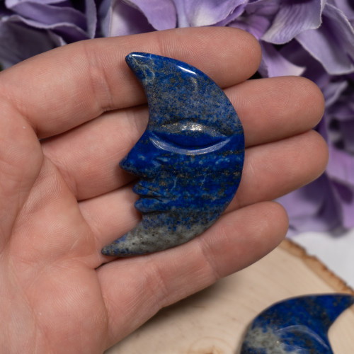 Lapis Lazuli Crescent Moon