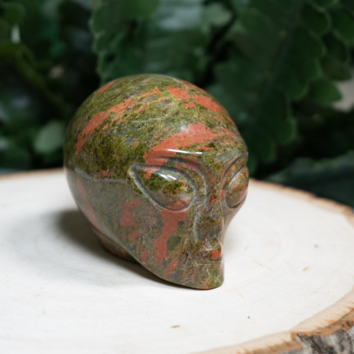 Unakite Alien Skull