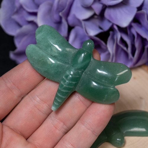 Green Aventurine Dragonfly