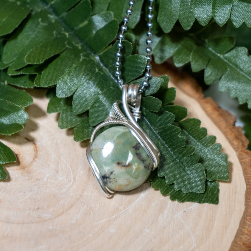 Prehnite and Epidote Wrap #1