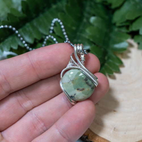 Prehnite and Epidote Wrap #1