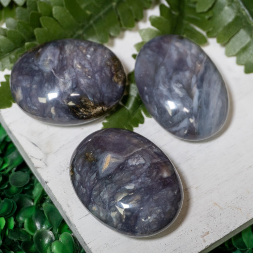 Purple Chalcedony Palmstone