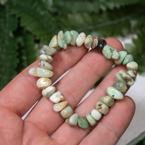 Green and Blue Opal Chip Bracelet