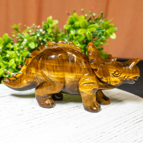 Tiger Eye Triceratops #1