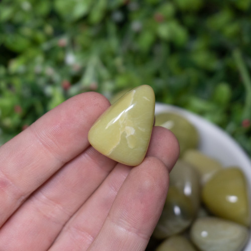 Olive Serpentine Tumbled