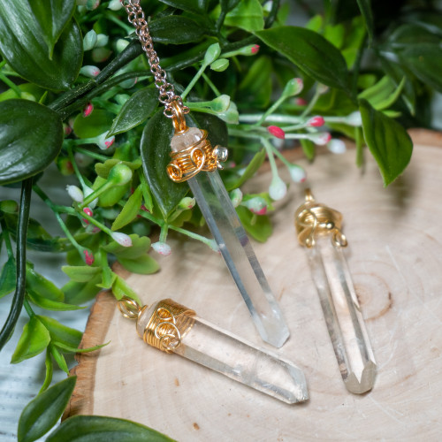 Free Lemurian Quartz Necklace