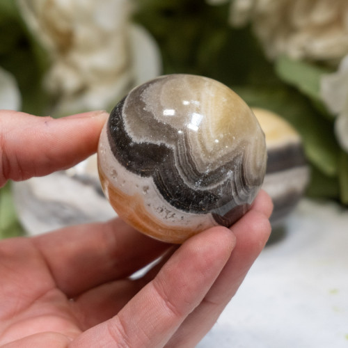 Zebra Calcite Sphere