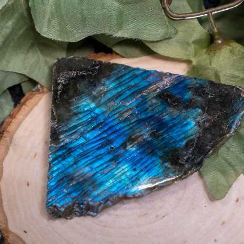 Palm Sized Half-Polished Labradorite #12