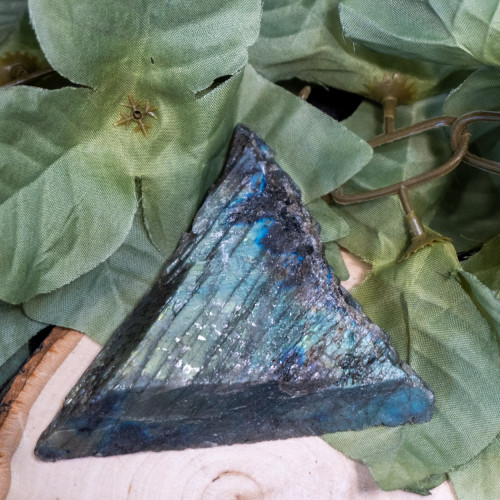 Palm Sized Half-Polished Labradorite #11