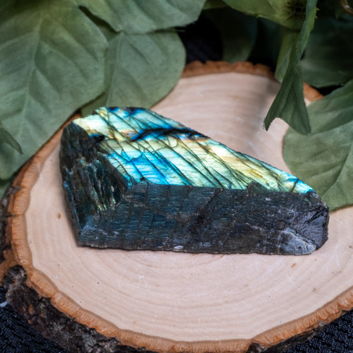 Palm Sized Half-Polished Labradorite #8