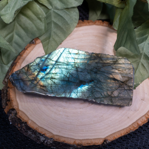 Palm Sized Half-Polished Labradorite #5