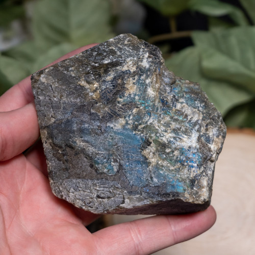 Palm Sized Half-Polished Labradorite #1