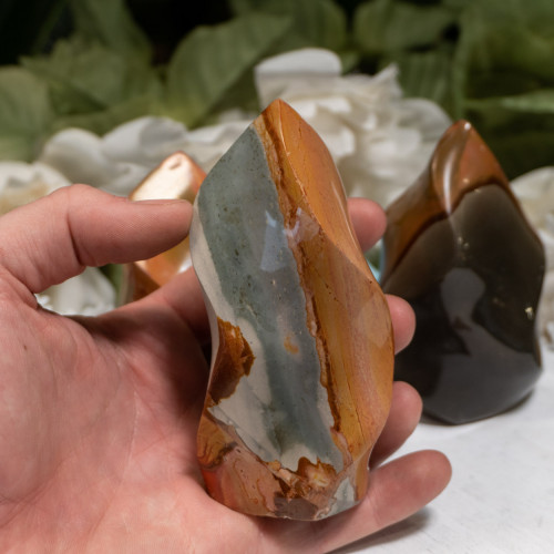 Medium Polychrome Jasper Flame